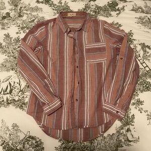 Striped button down blouse from Love Notes, size M